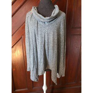 Express Womens Heather Gray Cowl Neck Sweater Top Size M
